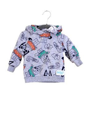 Bluey Hoodie Size 12 Months Sweatshirt Hoodie Unisex Gray